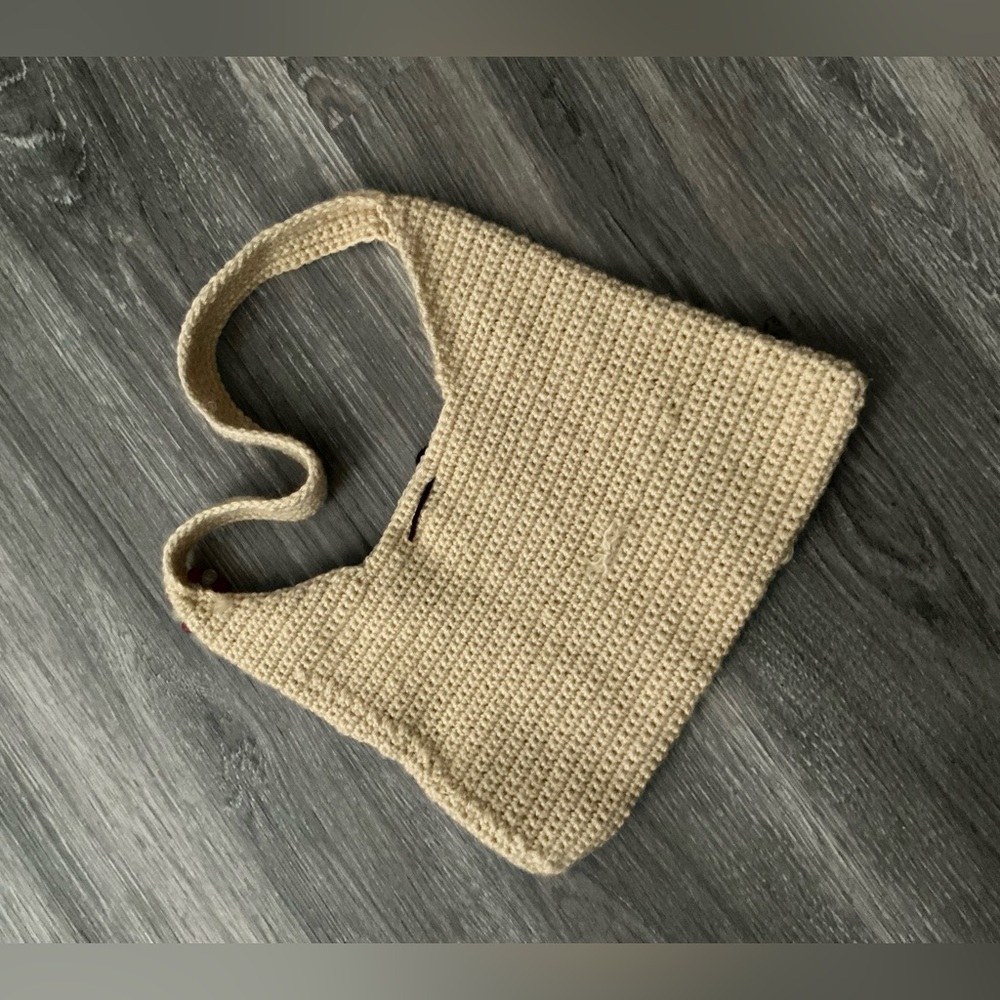 🧶 Handmade Crochet Shoulder Bag with Star Design - Picture 6 of 6